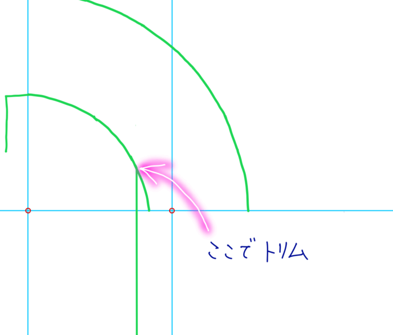 AutoCADで階段平面図の外形作図