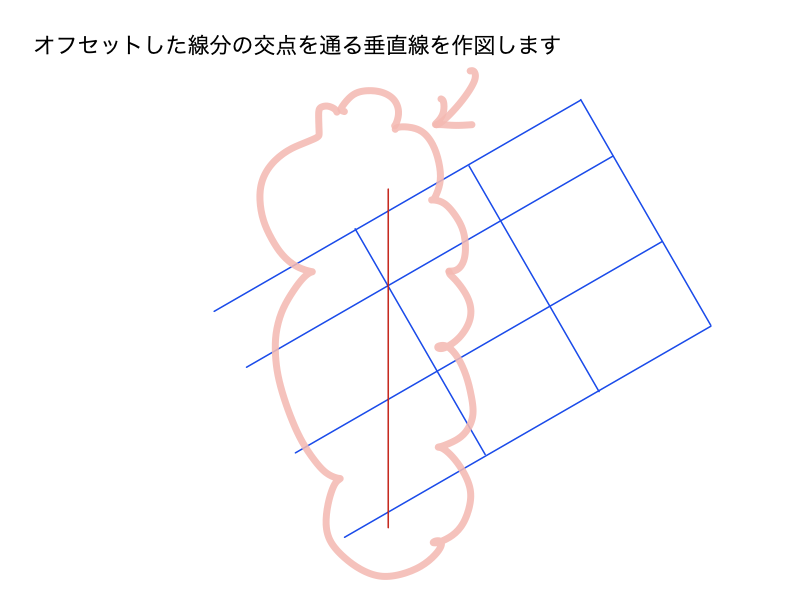 AutoCADで線分作成手順STEP1-5