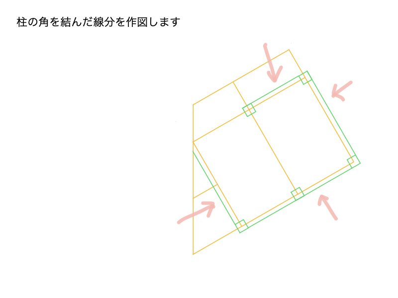 AutoCADで壁の線分手順STEP3-1