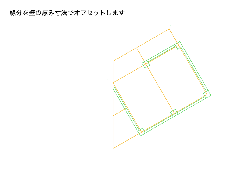 AutoCADでオフセット手順STEP3-2