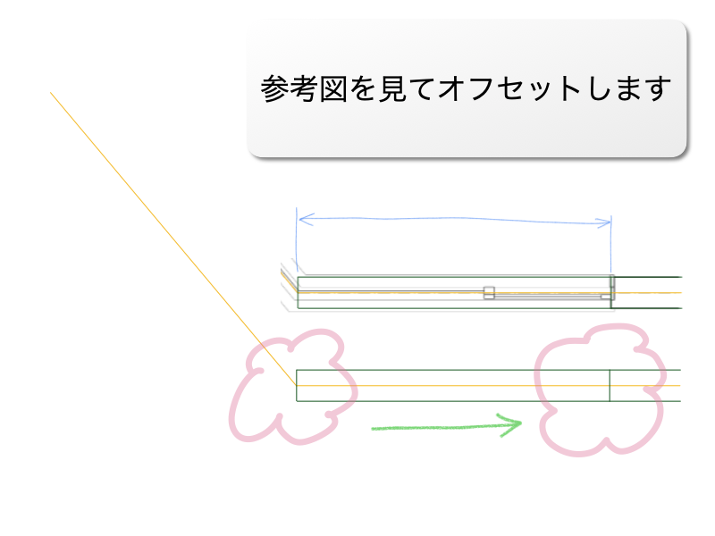 建築CAD検定3級過去問題 壁と窓 AutoCADで練習 解説図
